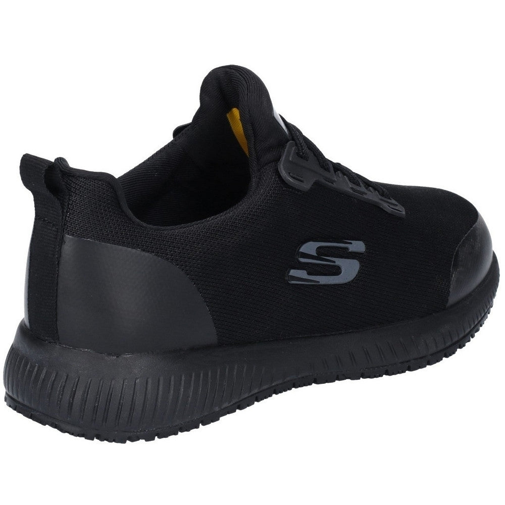 Skechers Womens Squad Slip Resistant Lace Up Safety Trainers
