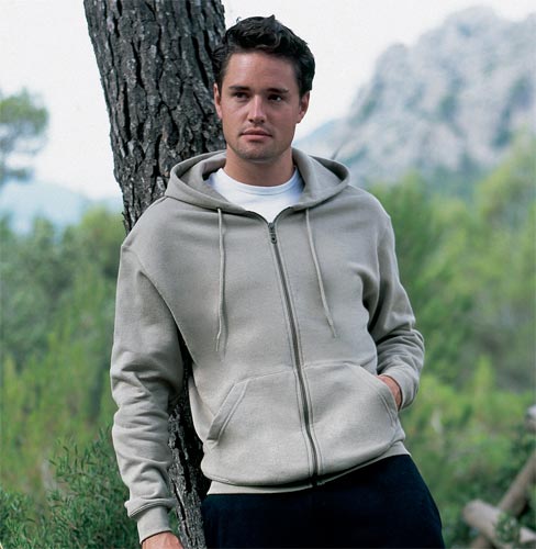 Fruit of the Loom Zip Through Hooded Sweatshirt