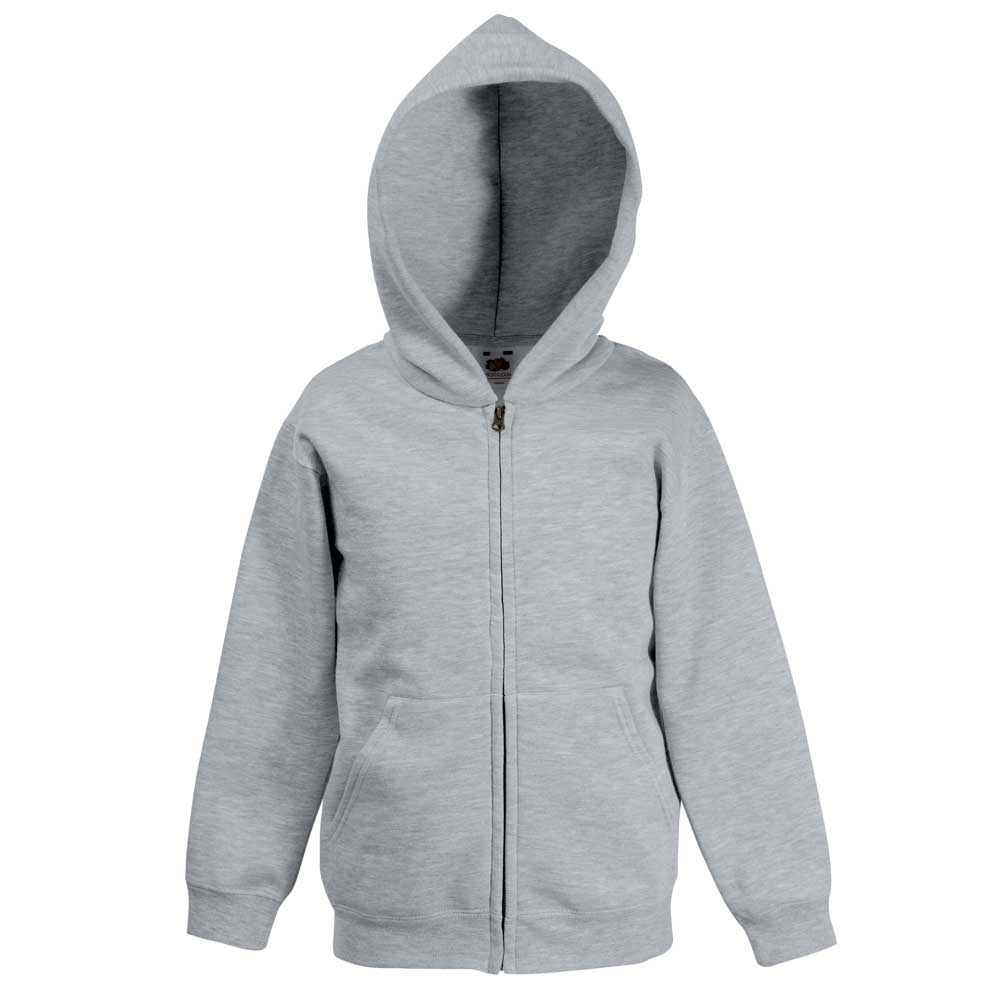 Fruit Of The Loom Kids Hooded Zip Up Sweat Jacket