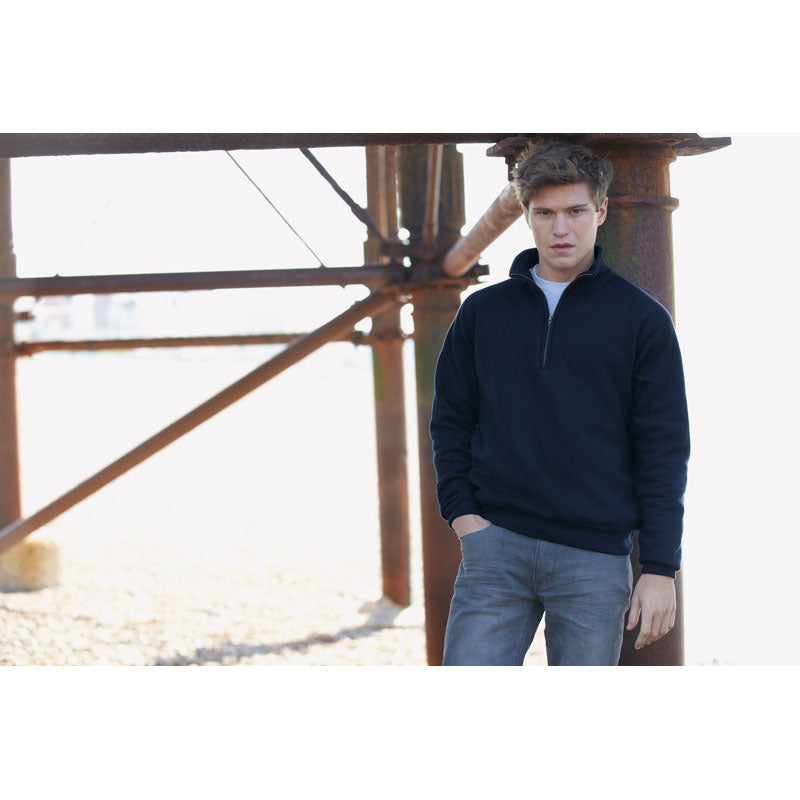Fruit of the Loom Zip Neck Sweatshirt