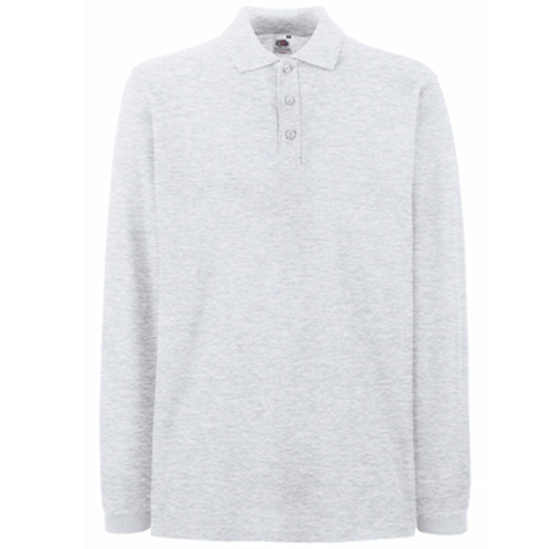 Fruit of the Loom Mens Premium Long Sleeve Polo Shirt