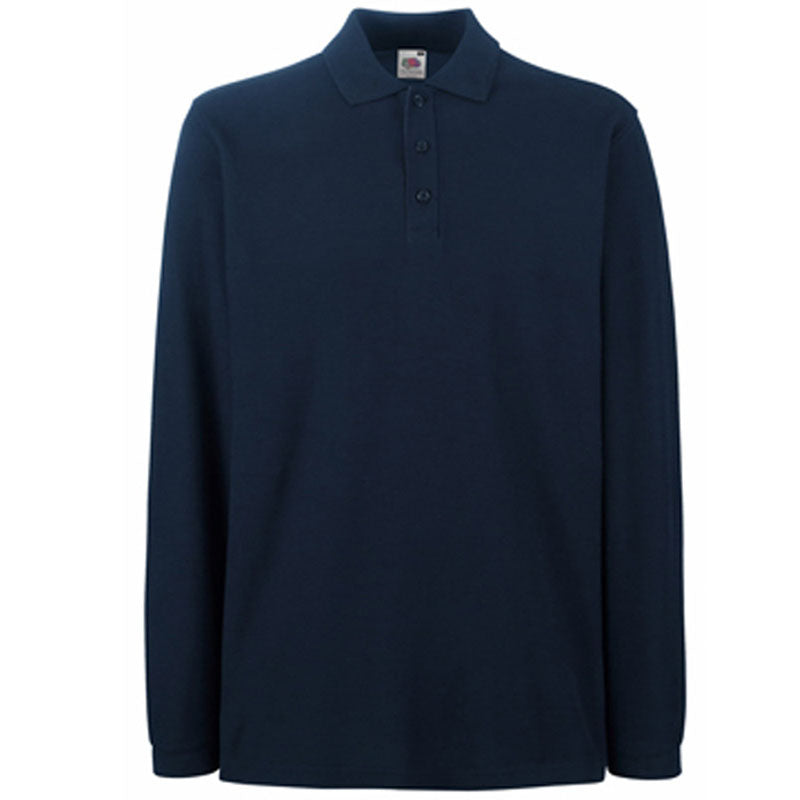 Fruit of the Loom Mens Premium Long Sleeve Polo Shirt