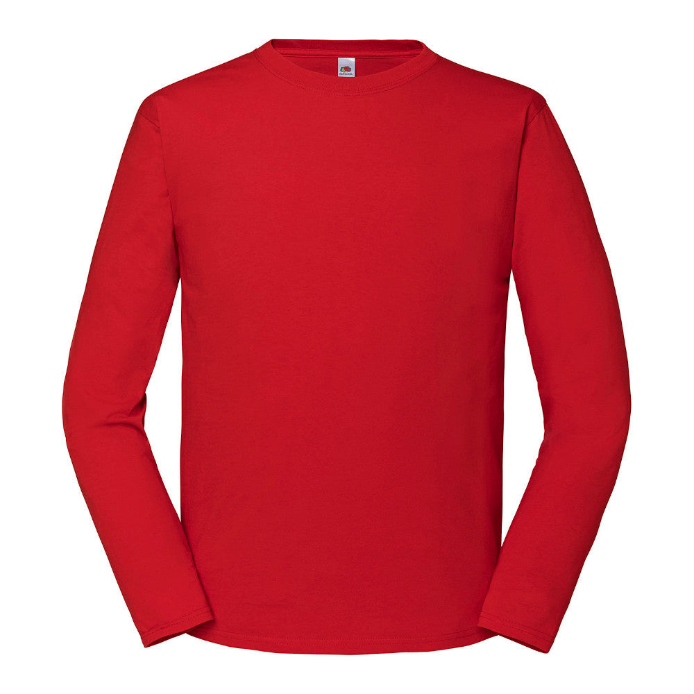 Fruit of the Loom Mens Iconic 195 Cotton Long Sleeve T Shirt