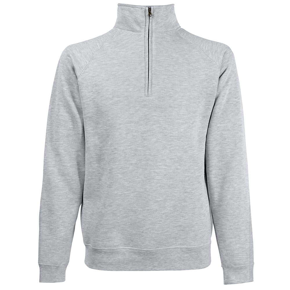 Fruit of the Loom Mens Premium 70/30 zip neck sweat