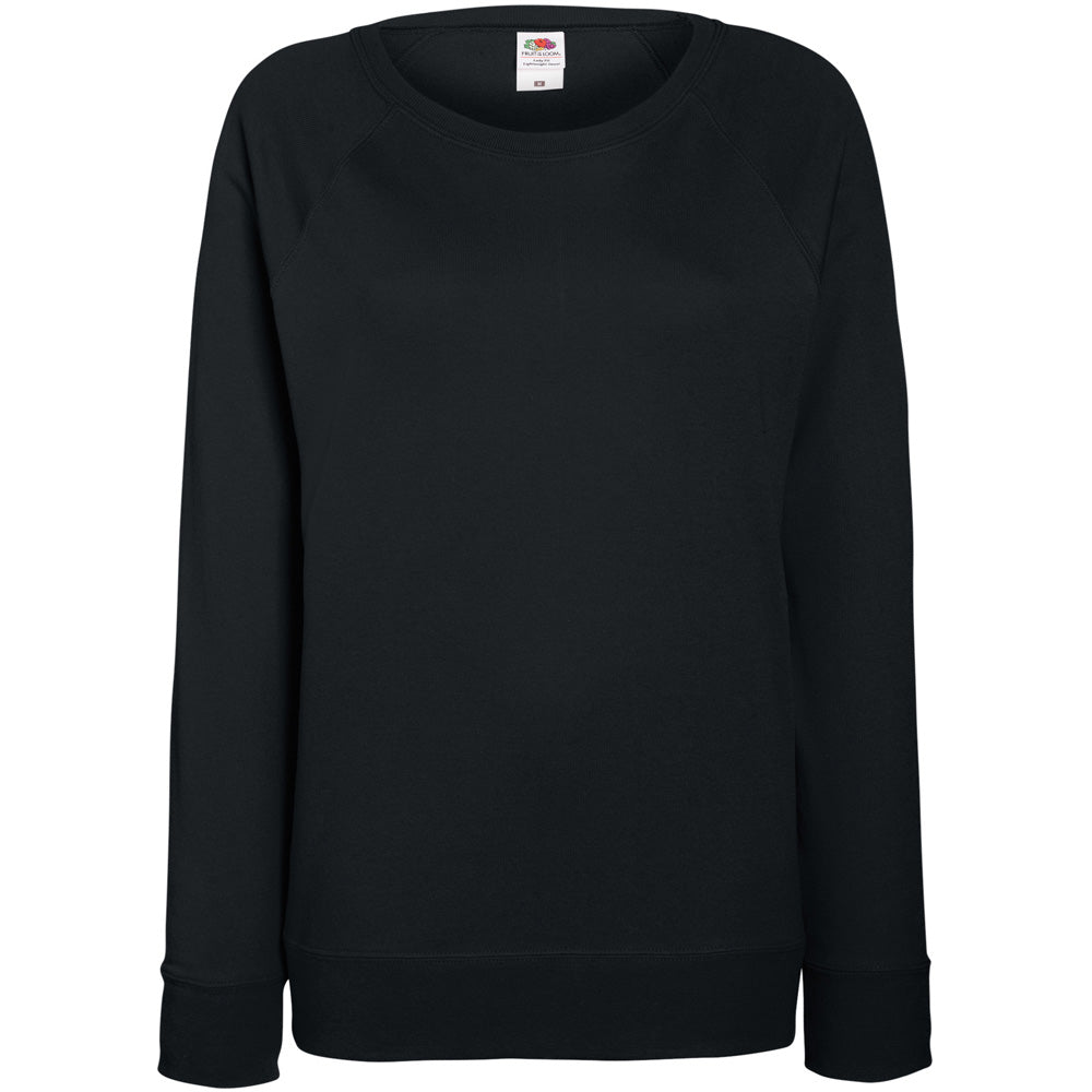 Fruit Of The Loom Ladies Lady Fit Lightweight Reglan Sweatshirt