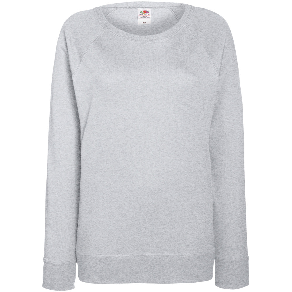 Fruit Of The Loom Ladies Lady Fit Lightweight Reglan Sweatshirt