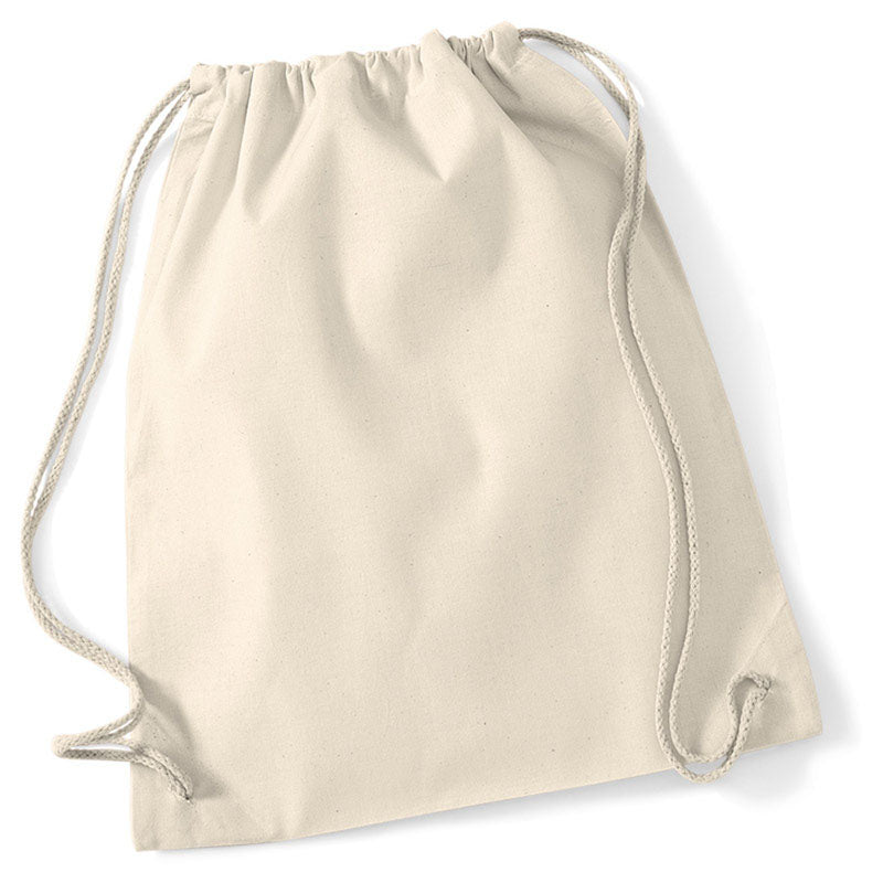Westford Mill Unisex Mens and Ladies Cotton gymsac