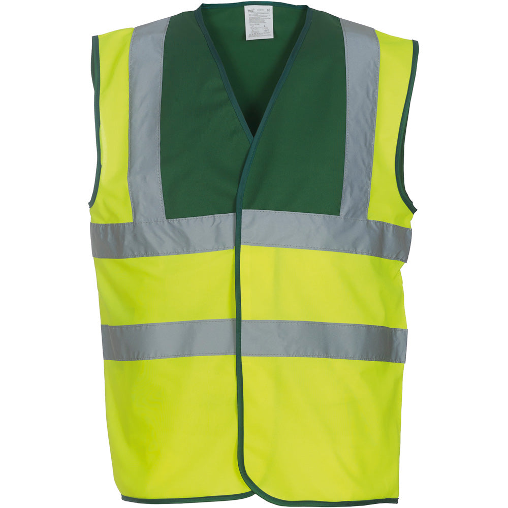 Yoko Mens High Vis 2 Band And Braces Waistcoat