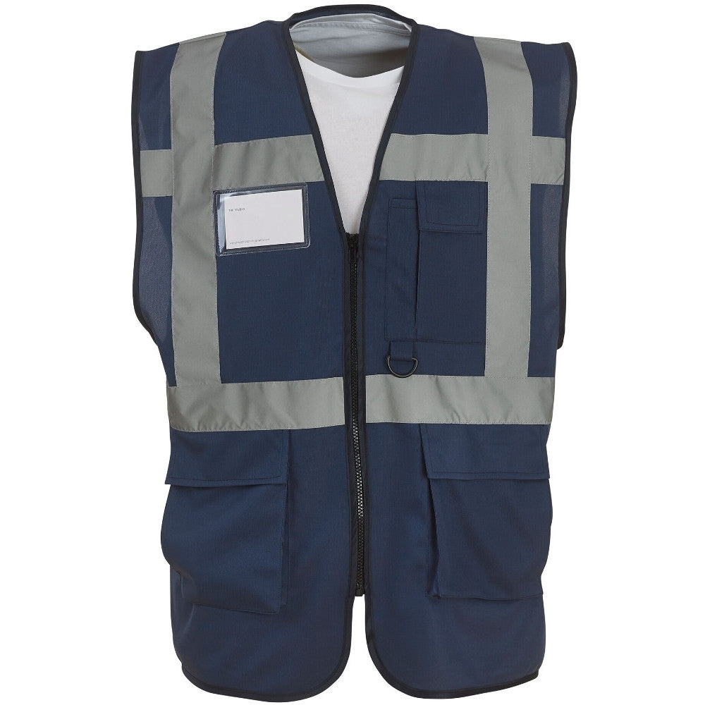 Yoko Mens Multi Functional Executive High Vis Waistcoat