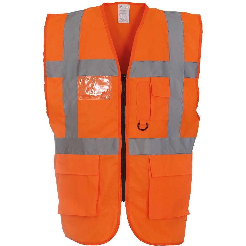 Yoko Mens Multi Functional Executive High Vis Waistcoat