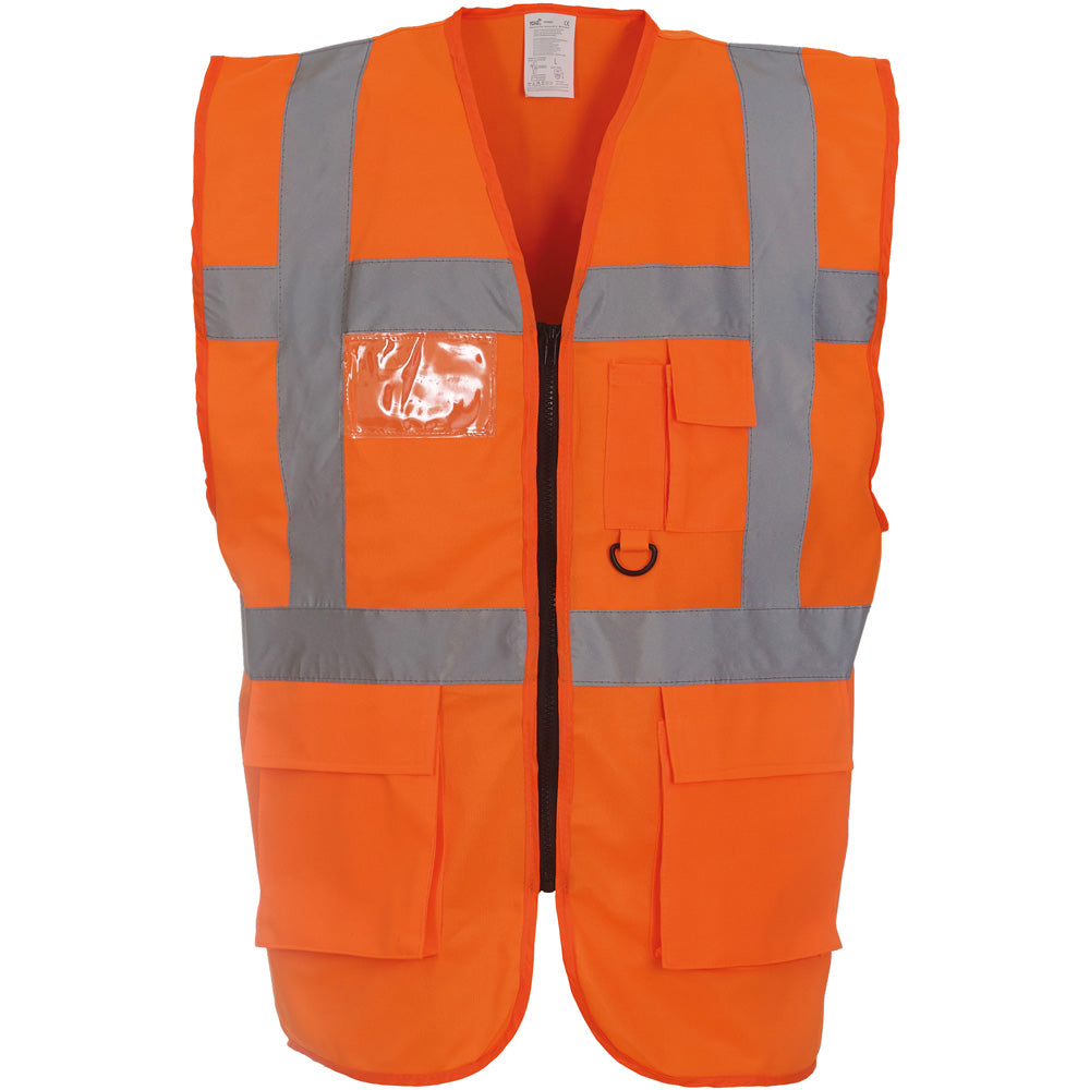 Yoko Mens Multi Functional Executive High Vis Waistcoat