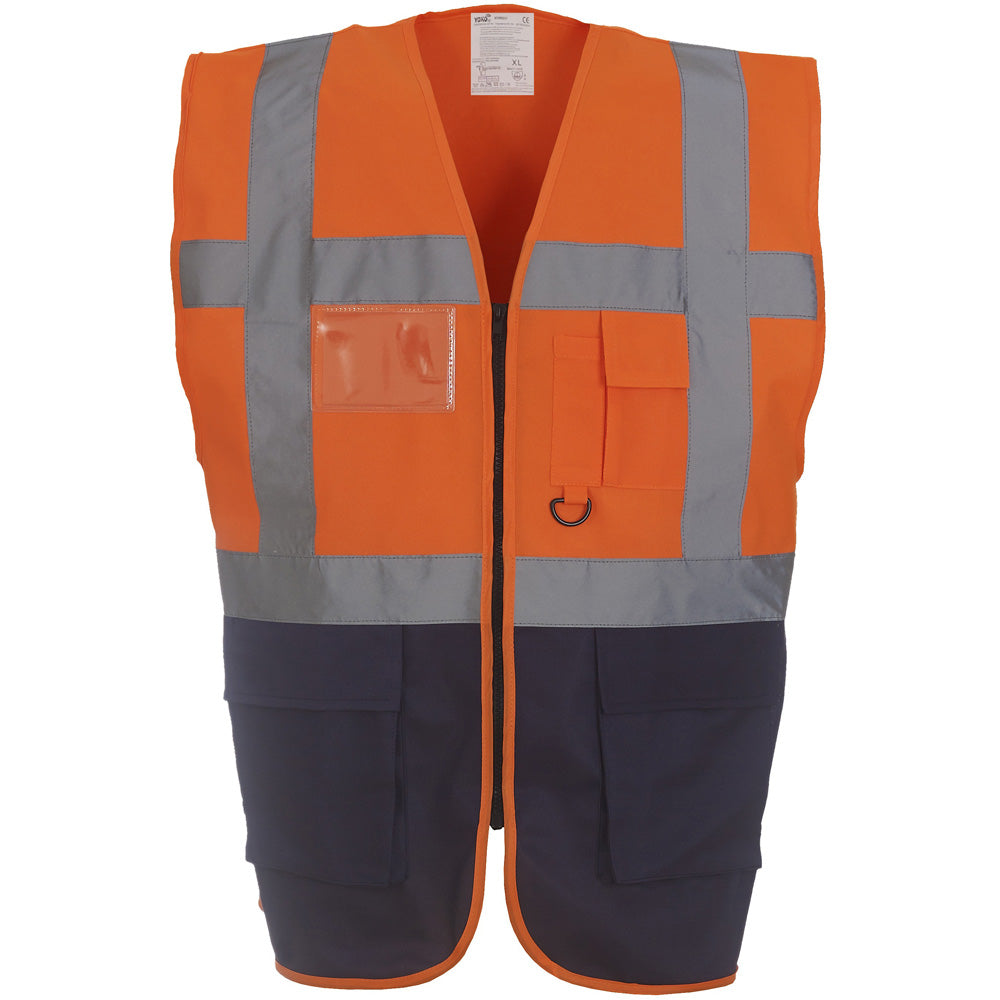 Yoko Mens Multi Functional Executive High Vis Waistcoat