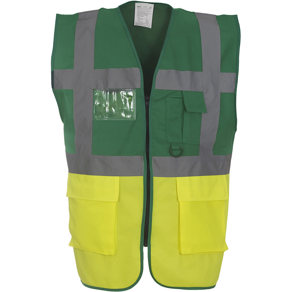 Yoko Mens Multi Functional Executive High Vis Waistcoat