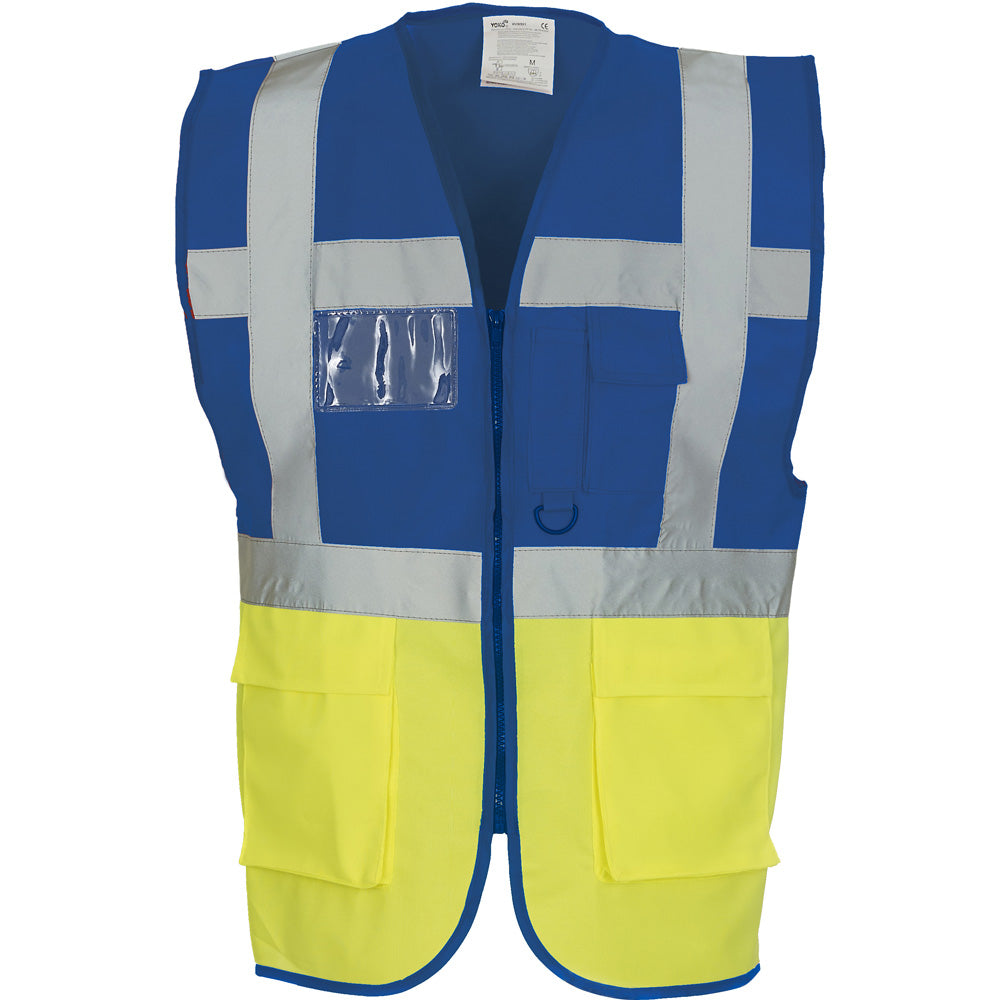Yoko Mens Multi Functional Executive High Vis Waistcoat