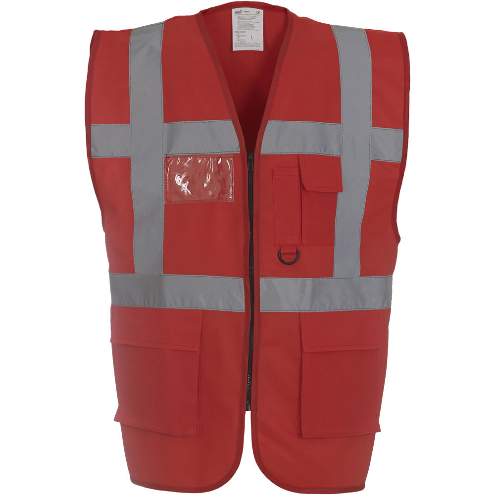 Yoko Mens Multi Functional Executive High Vis Waistcoat