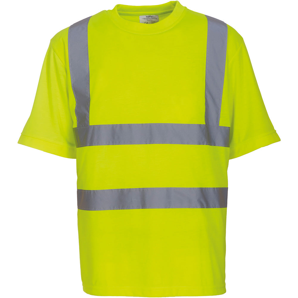 Yoko Mens High Vis Short Sleeve T Shirt