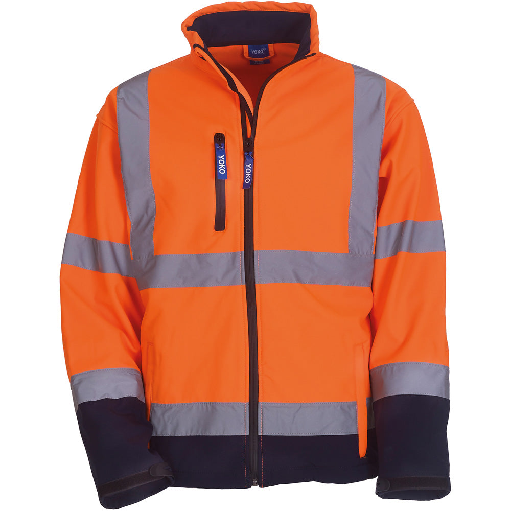 Yoko Mens High Vis Breathable Softshell Jacket