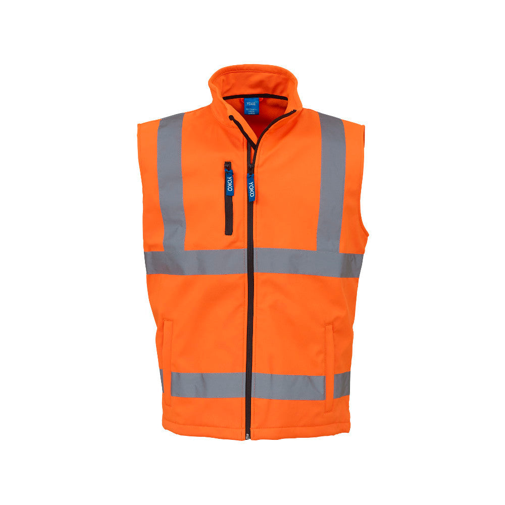 Yoko Mens High Visibility Waterproof Softshell Gilet