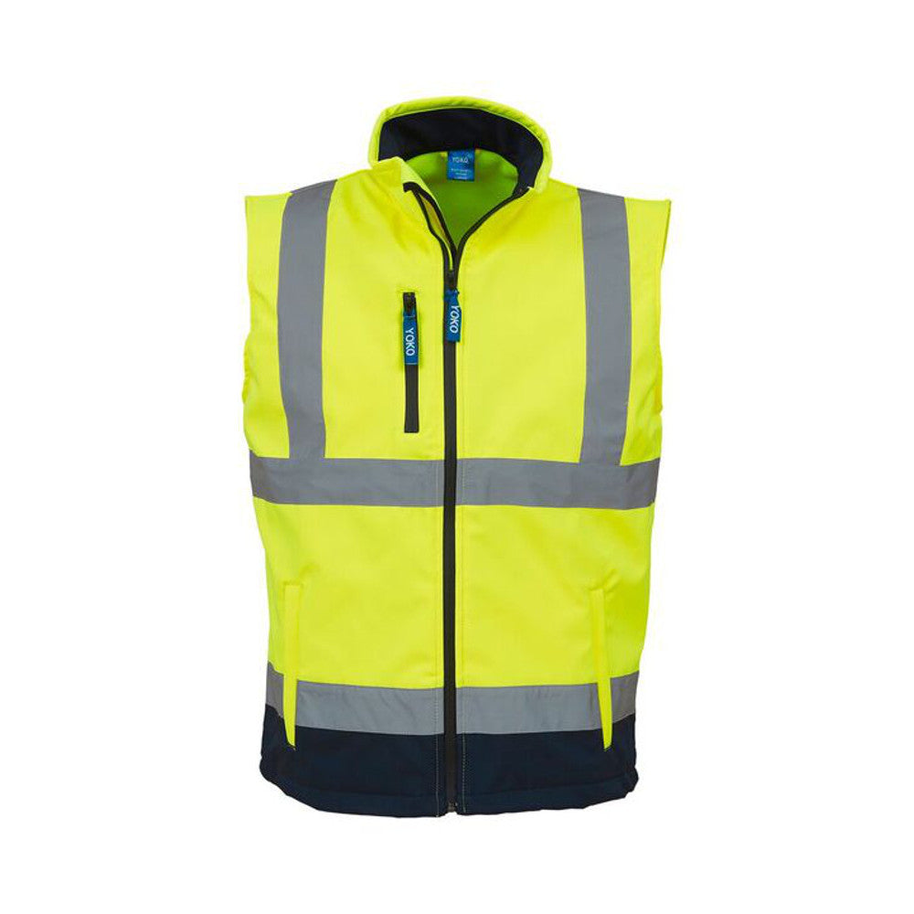 Yoko Mens High Visibility Waterproof Softshell Gilet