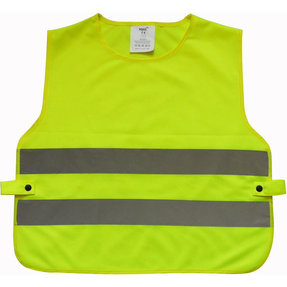 Yoko Boys & Girls Hi Vis 2 Elasticated Polyester Band Safety Tabard