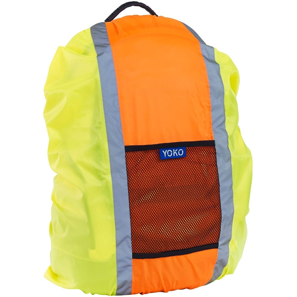 Yoko Mens Hi Vis Elasticated Rucksack Safety Covers 20-25 Litres