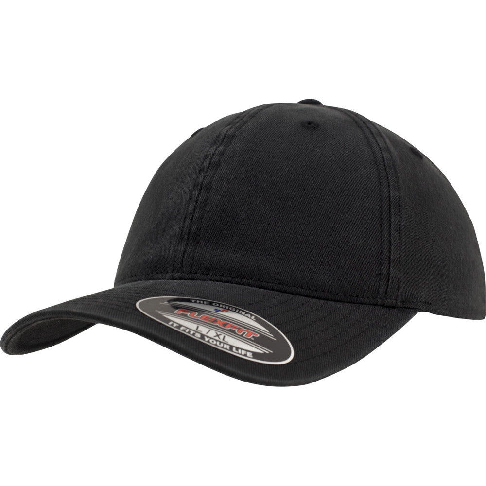 Flexfit by Yupoong Mens Classic Low Garment Washed Cotton Dad Hat