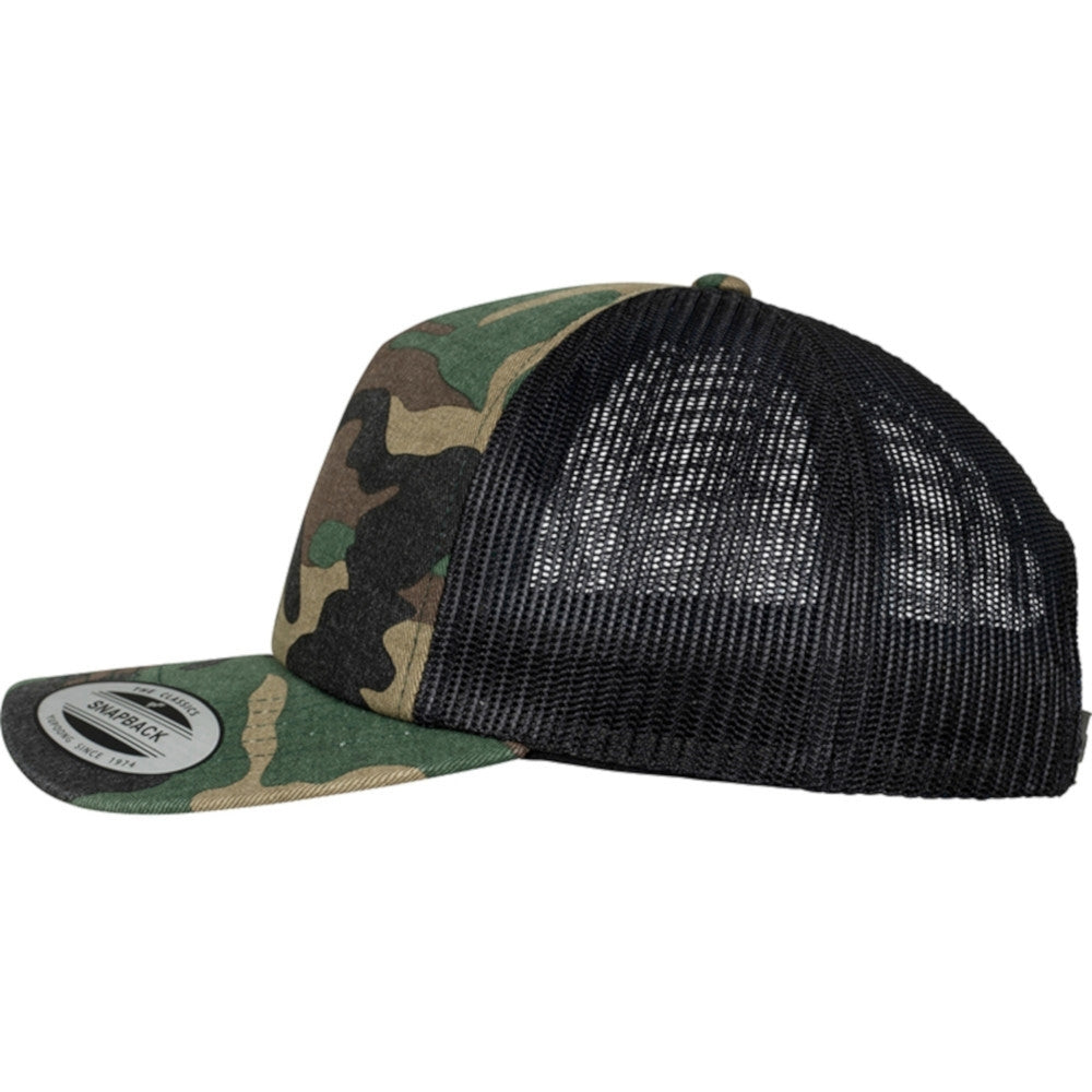 Flexfit by Yupoong Mens Camo Polyester Trucker Cap