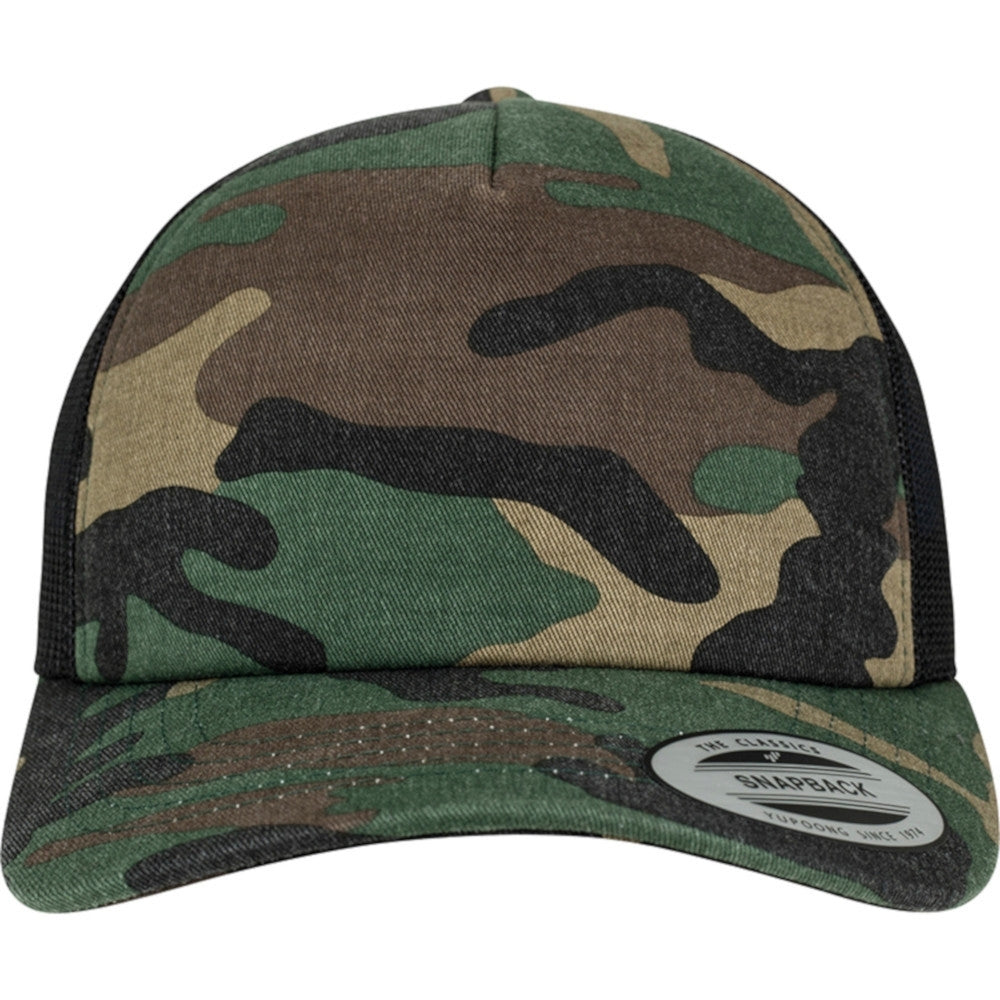 Flexfit by Yupoong Mens Camo Polyester Trucker Cap