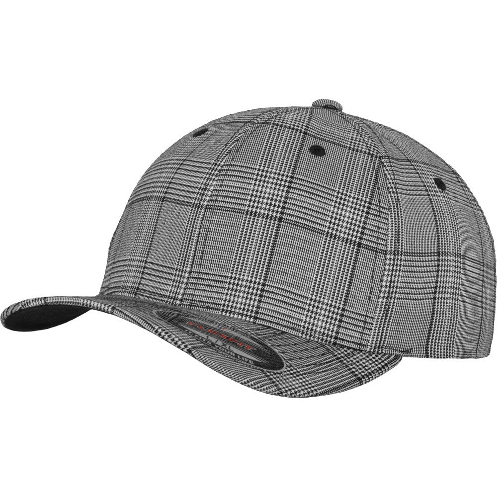 Flexfit by Yupoong Mens Flexfit Glen Check Baseball Cap