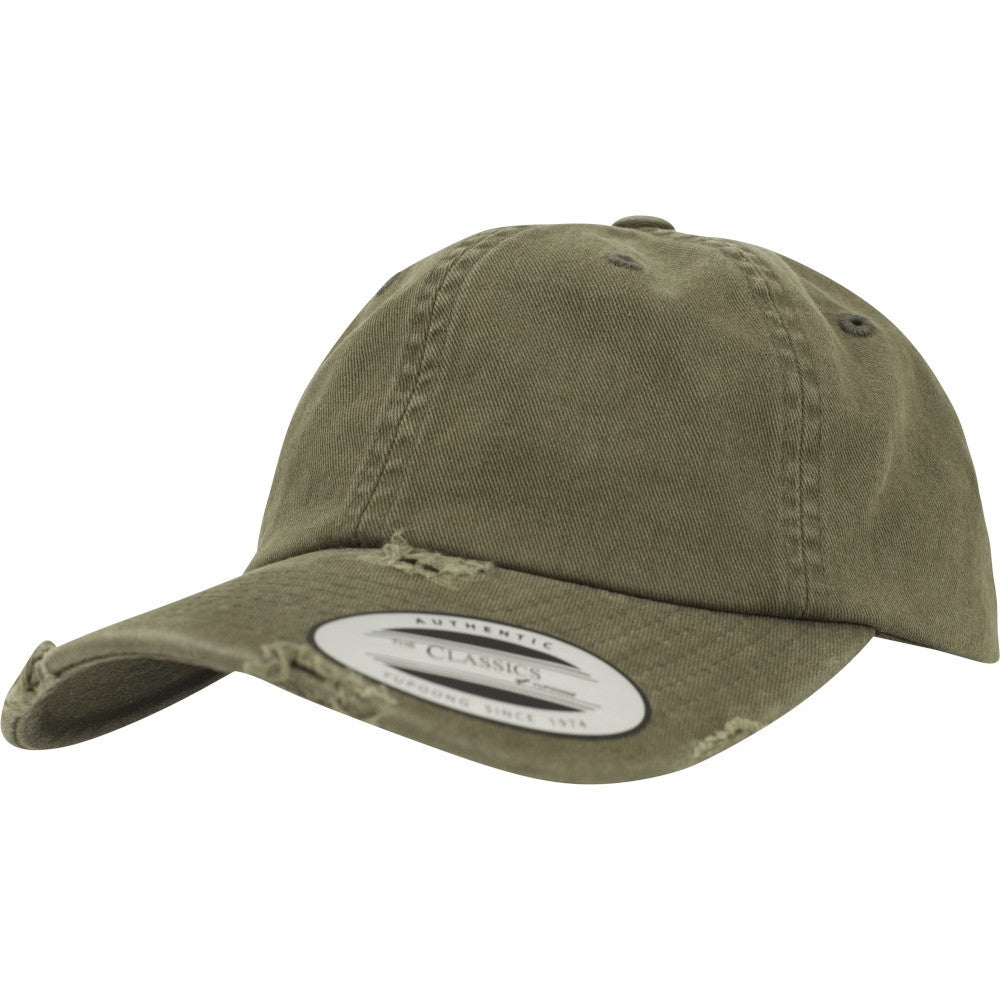 Flexfit by Yupoong Mens Low Profile Destroyed Baseball Cap