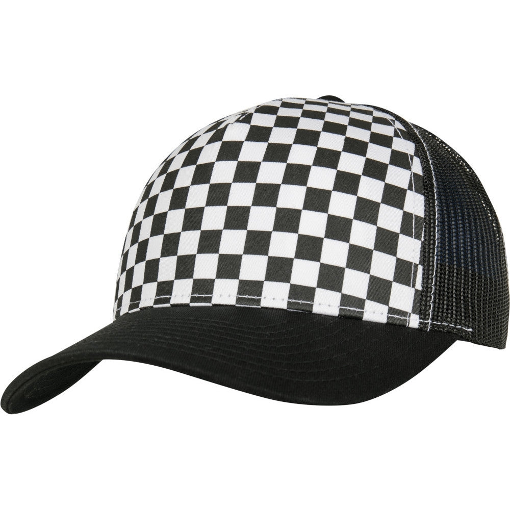 Flexfit by Yupoong Mens Checkerboard Retro Trucker Cap