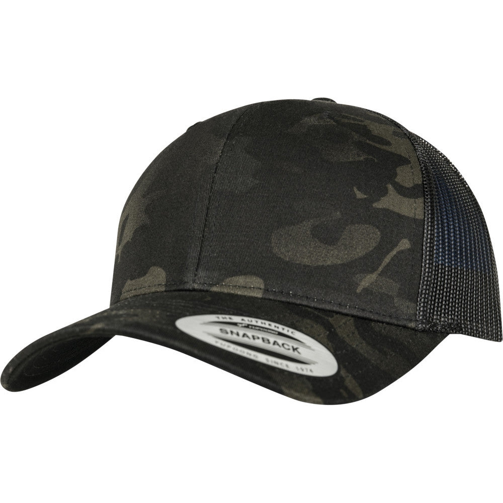 Flexfit by Yupoong Mens Retro Multicam Snapback Tracker Cap