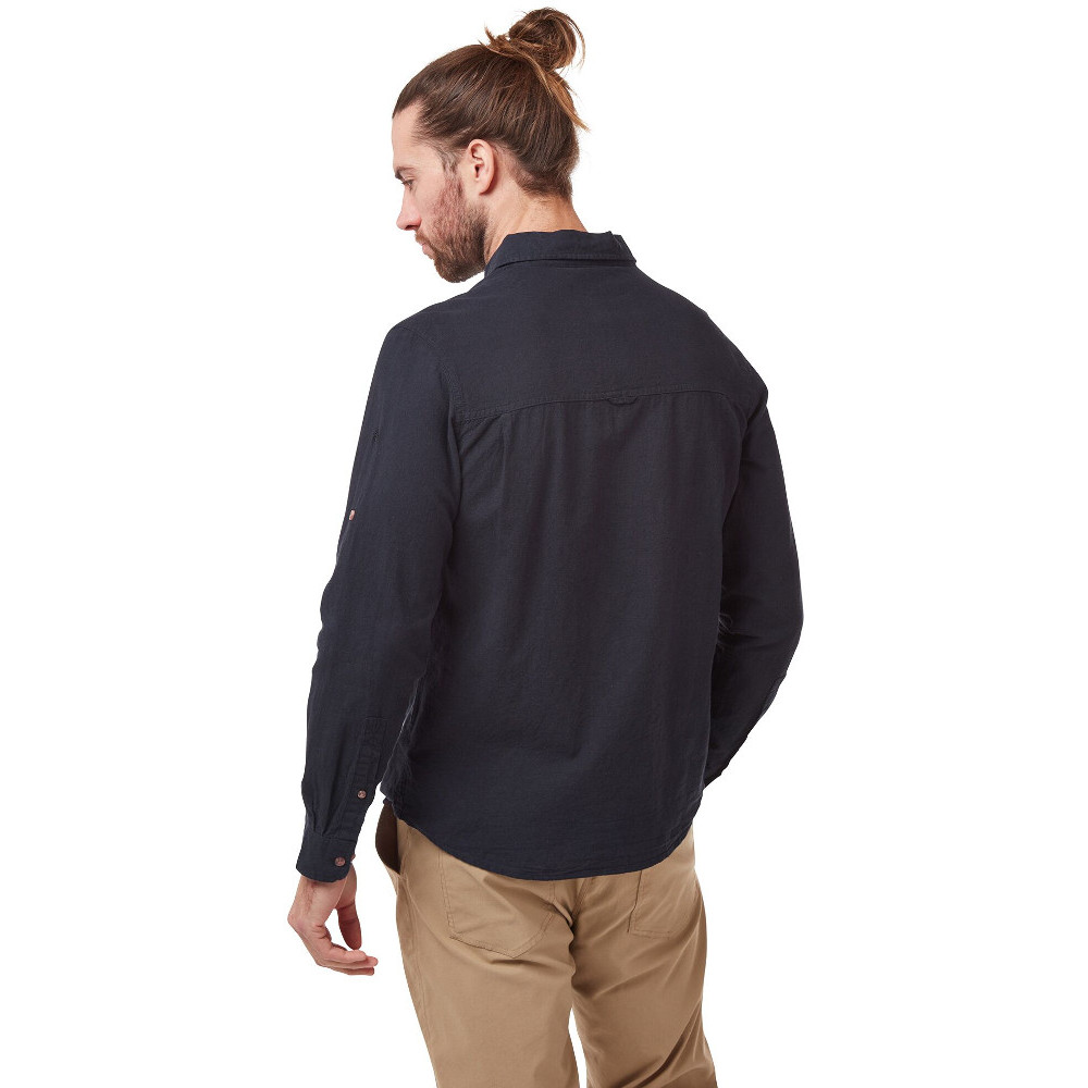 Craghoppers Mens Kiwi Linen Lightweight Long Sleeve Shirt