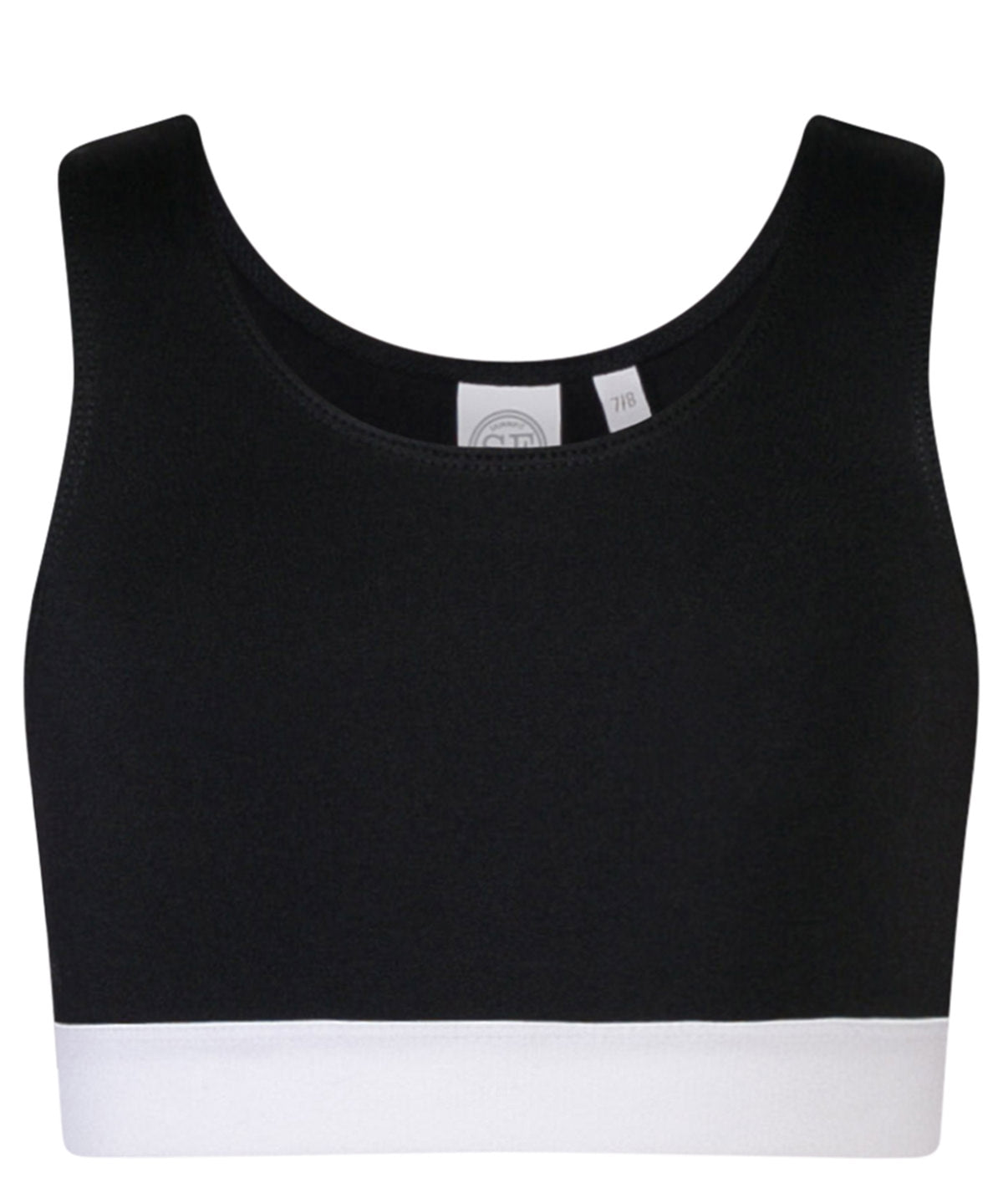 Kids fashion crop top - Black/White