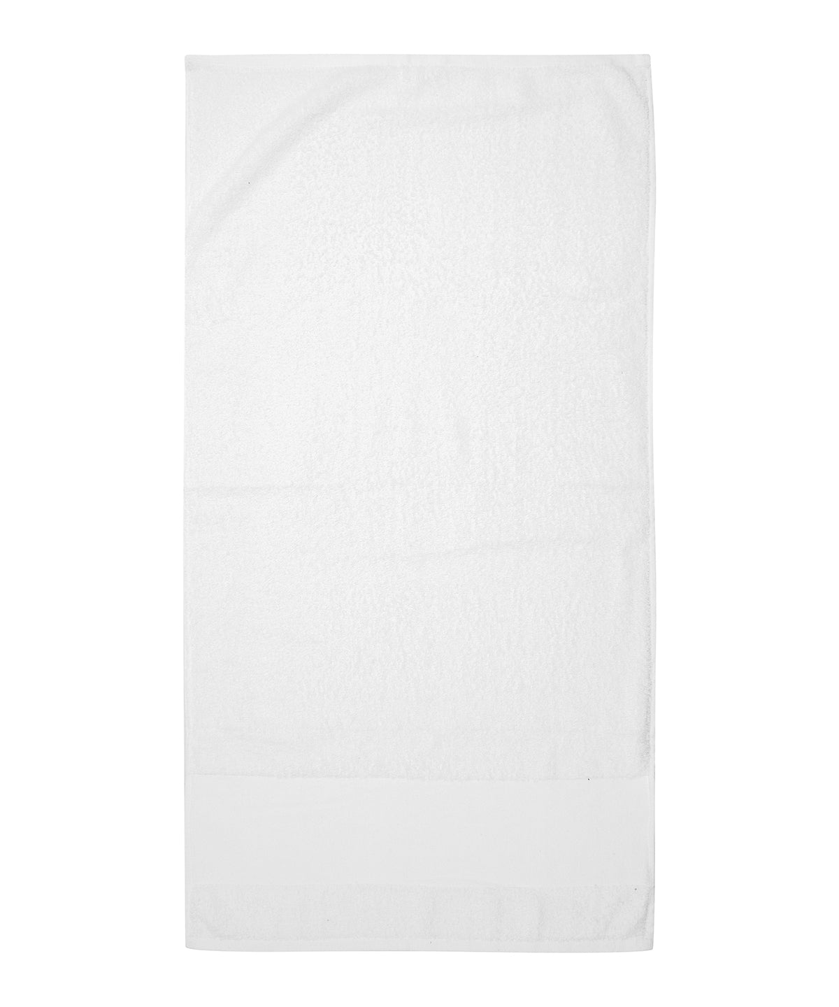 Printable border hand towel - White