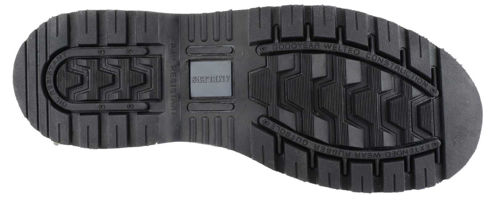 Amblers Safety Mens FS9 Steel Toe Cap Leather Safety Boots Black