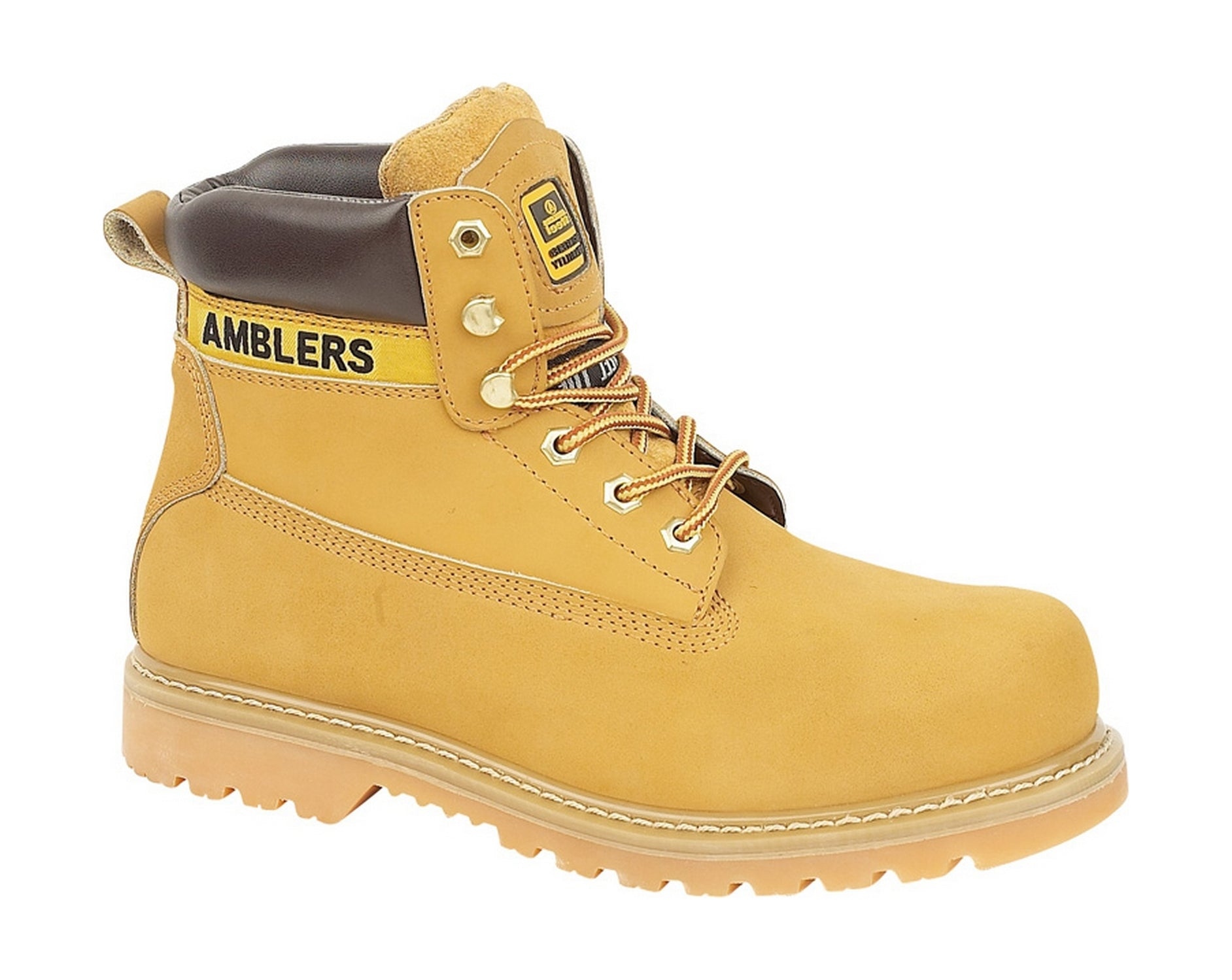 Amblers Safety Mens FS7 Steel Toe Cap Leather Safety Boots Brown
