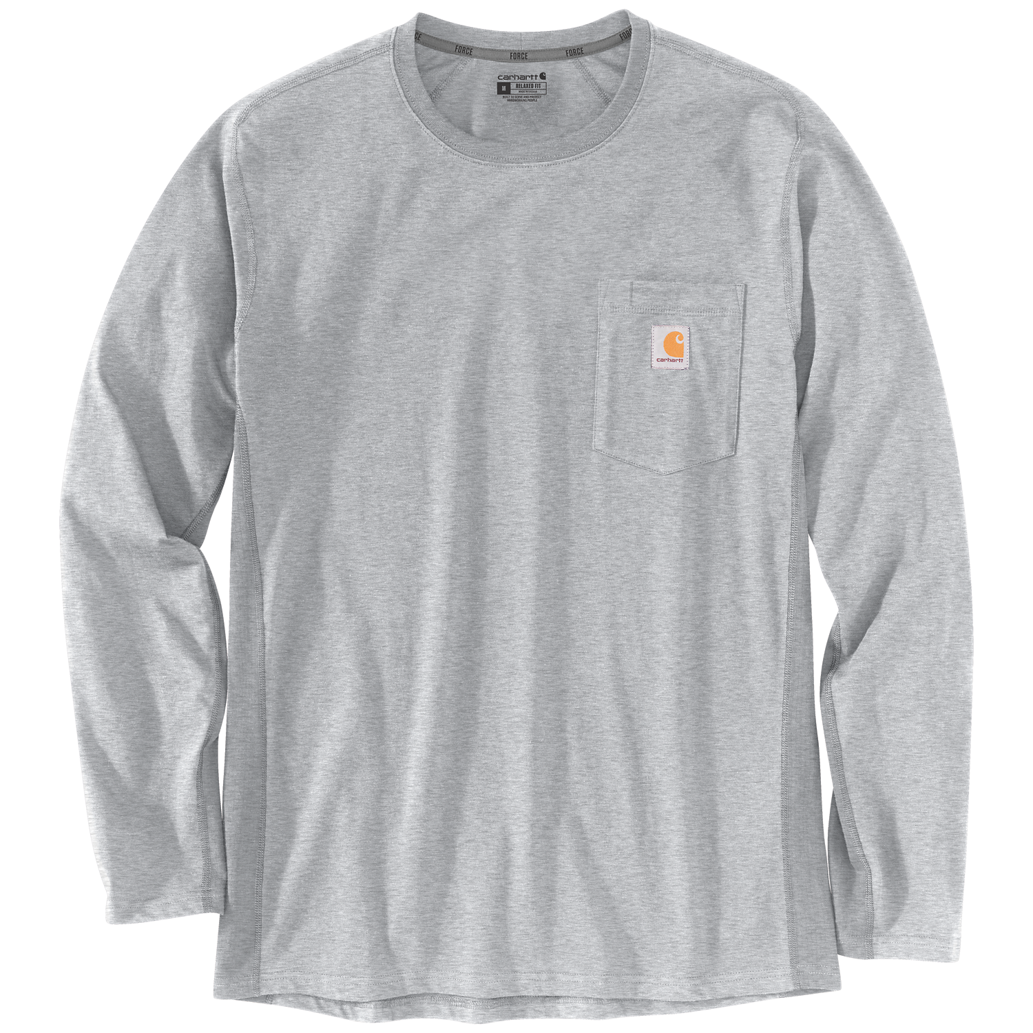 Carhartt Force Relaxed LS T-Shirt - Heather Gray