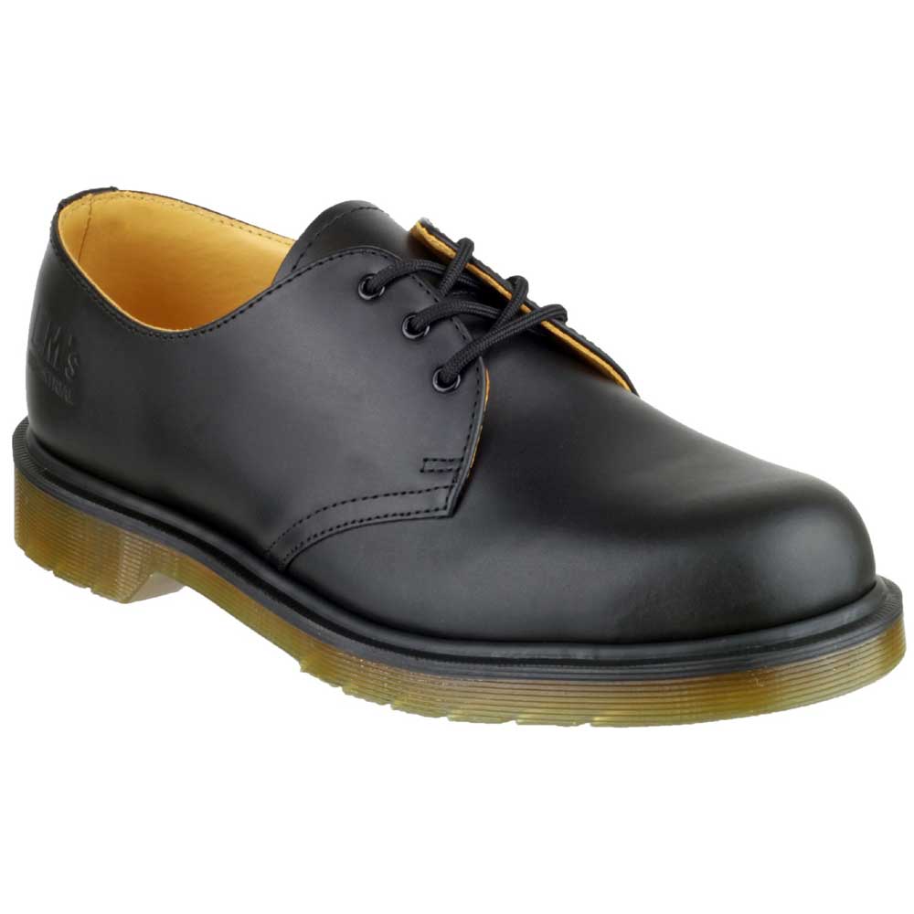Dr Martens Mens Lace Up Non Safety Leather Shoes B8249 Black