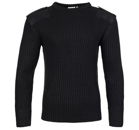 FORT CREW NECK COMBAT JUMPER - Black