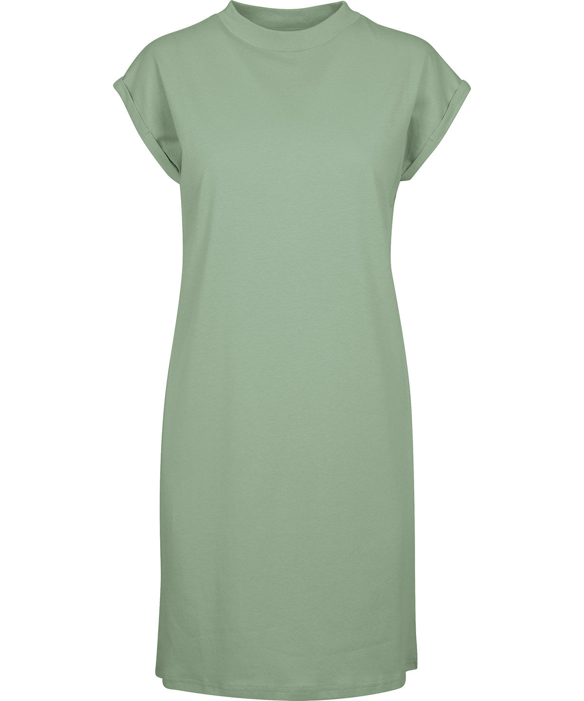 Women's turtle extended shoulder dress - Magic Salvia