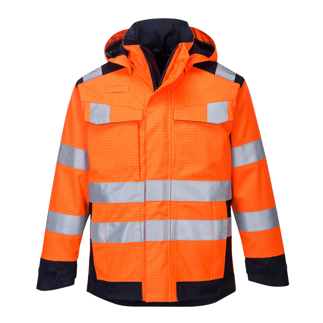 Modaflame Rain Multi Norm Arc Jacket - Orange/Navy