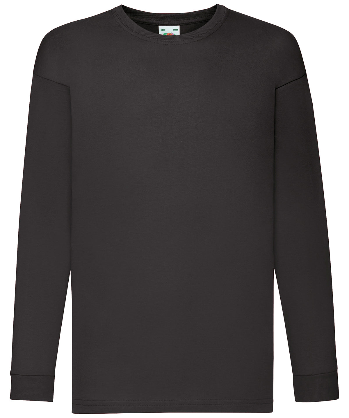 Kids long sleeve valueweight T - Black