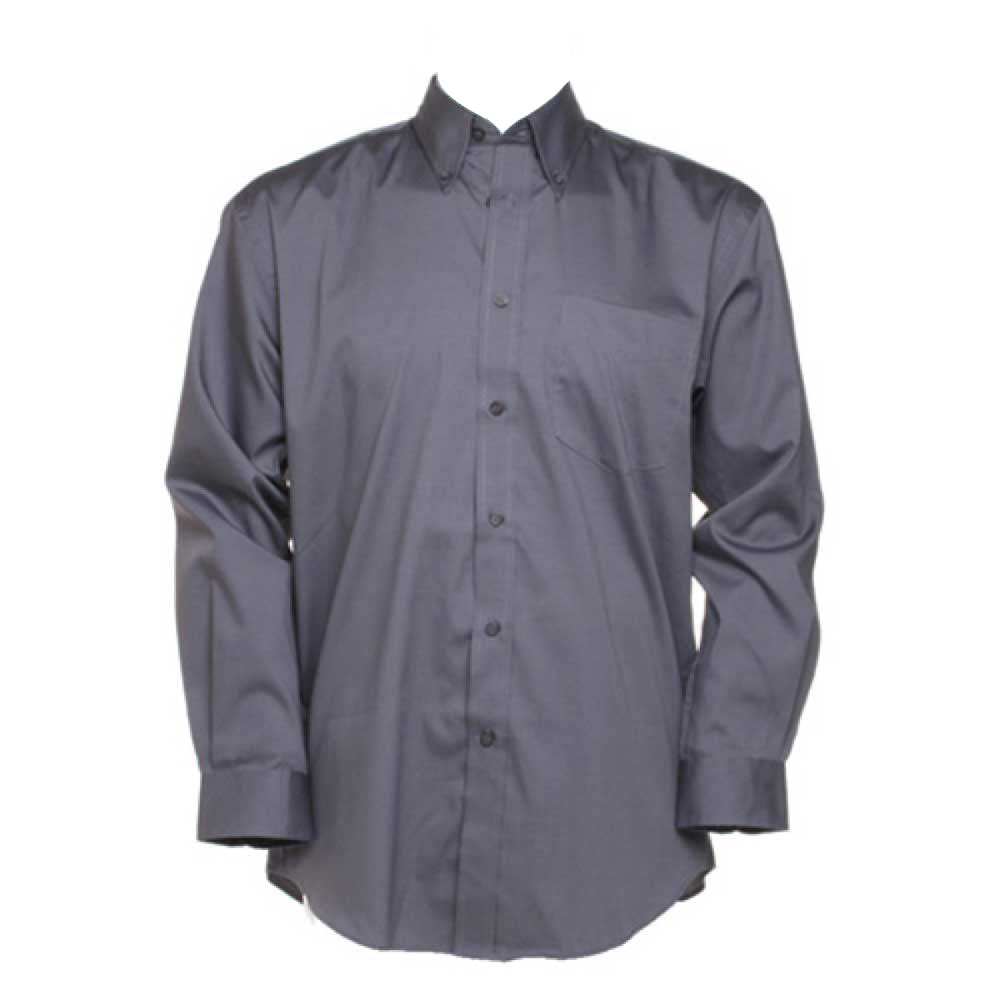 Kustom Kit Oxford Pinpoint Long Sleeve Shirt