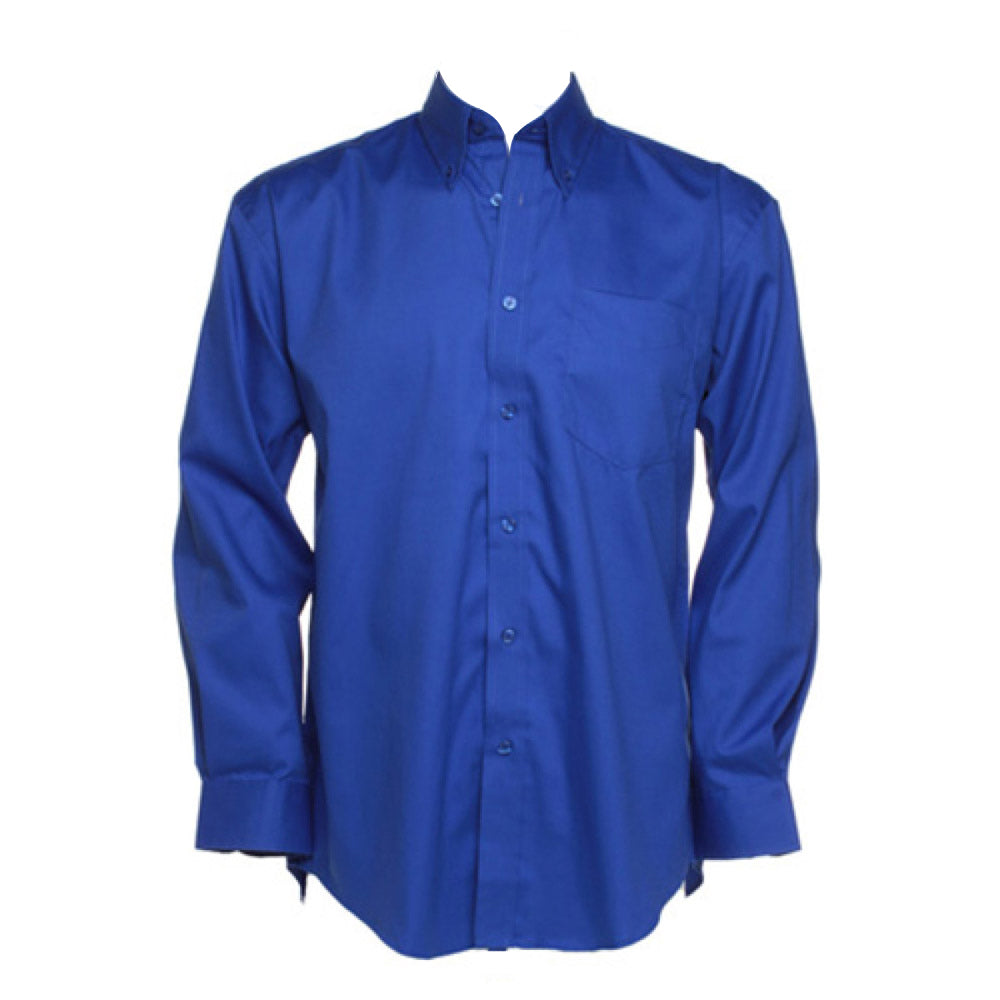 Kustom Kit Oxford Pinpoint Long Sleeve Shirt