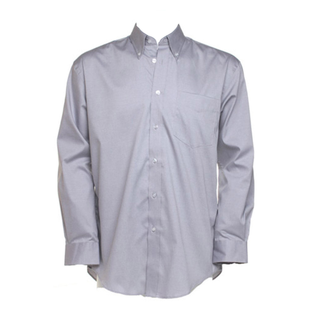 Kustom Kit Oxford Pinpoint Long Sleeve Shirt