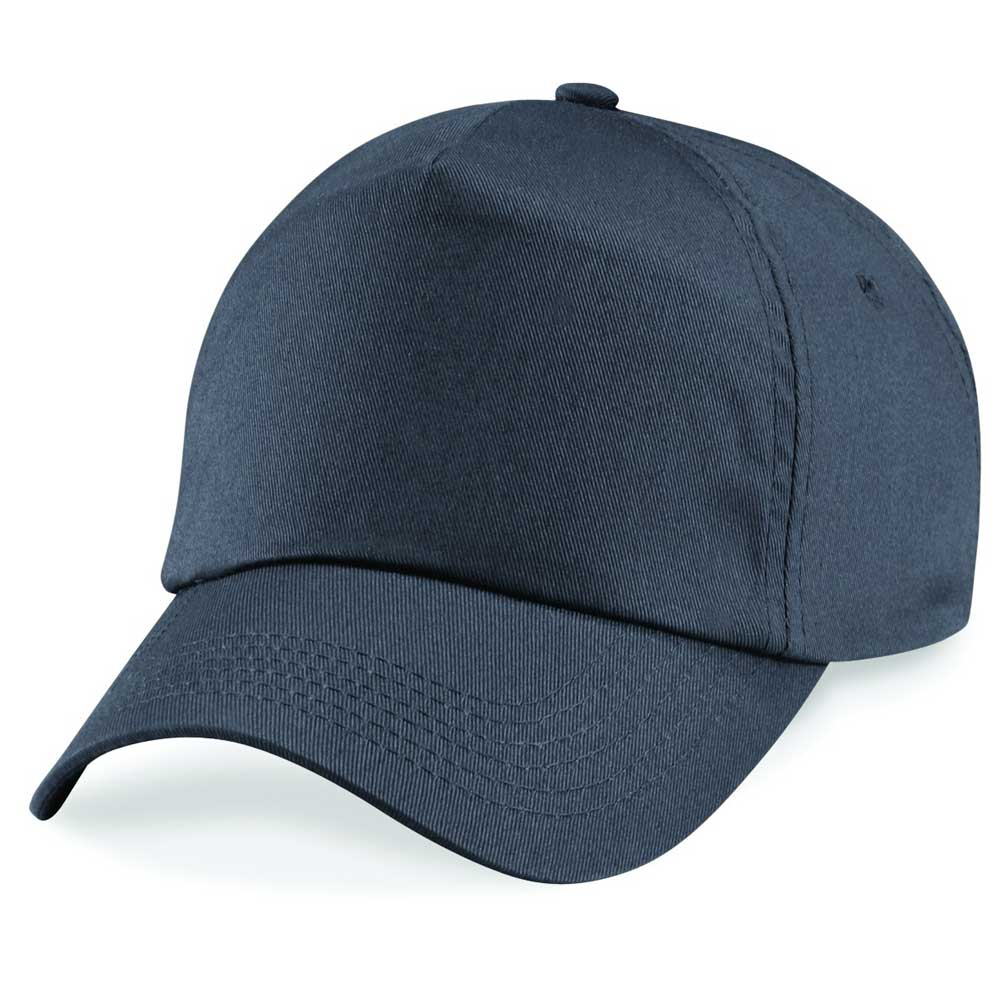 Beechfield 5 Panel Unlined Cotton Cap