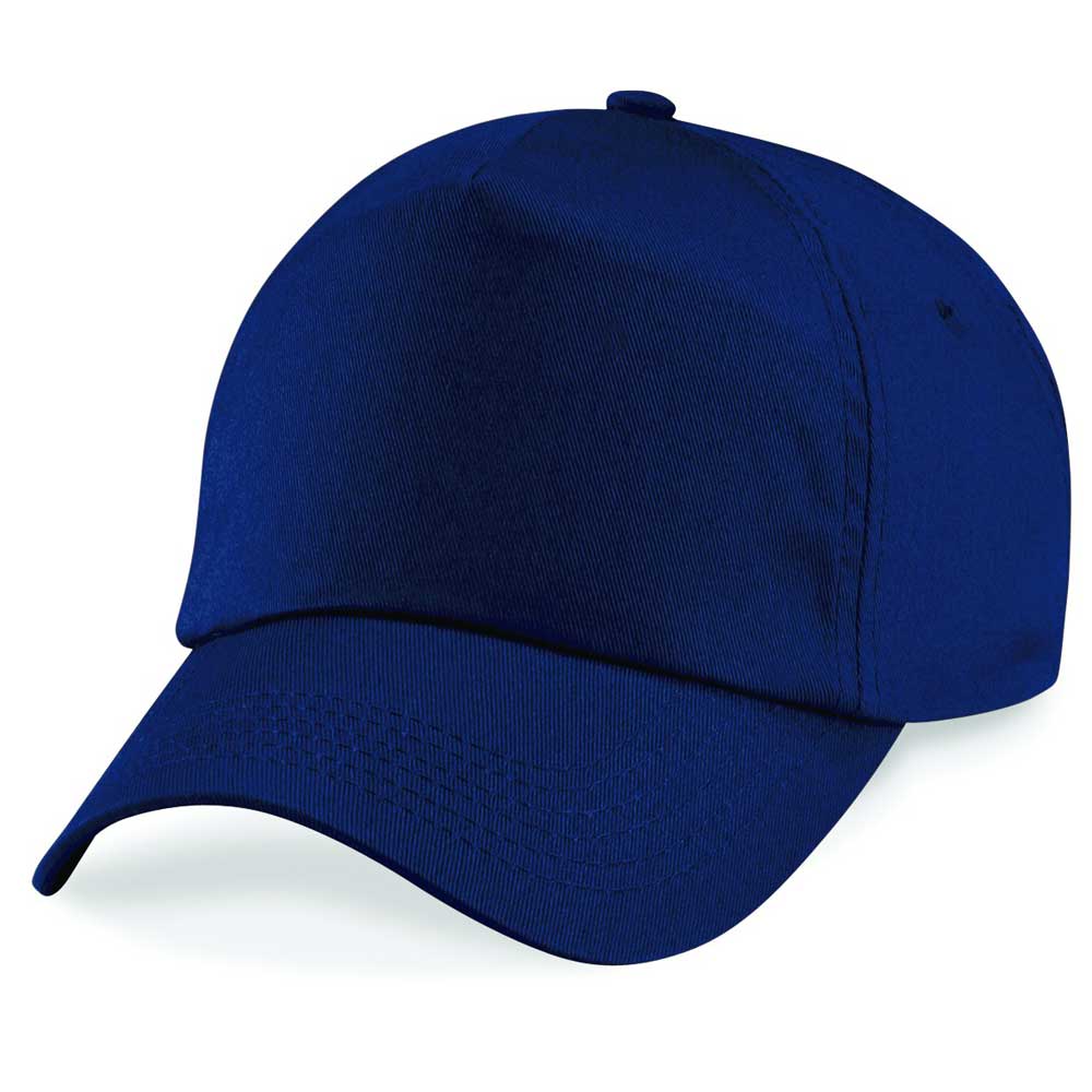 Beechfield 5 Panel Unlined Cotton Cap