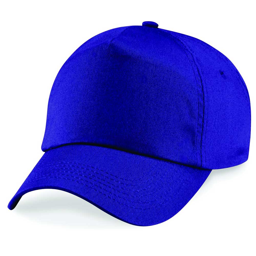 Beechfield 5 Panel Unlined Cotton Cap