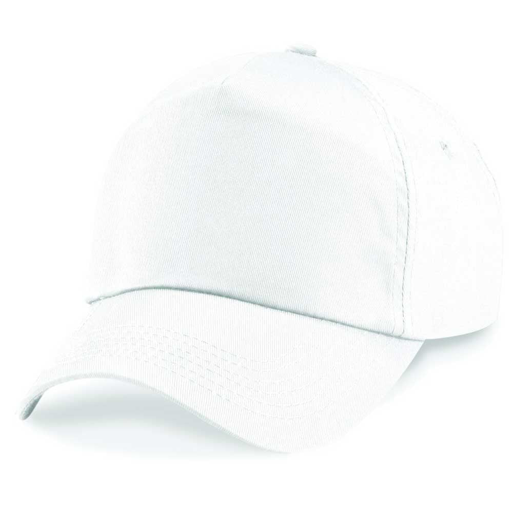 Beechfield 5 Panel Unlined Cotton Cap